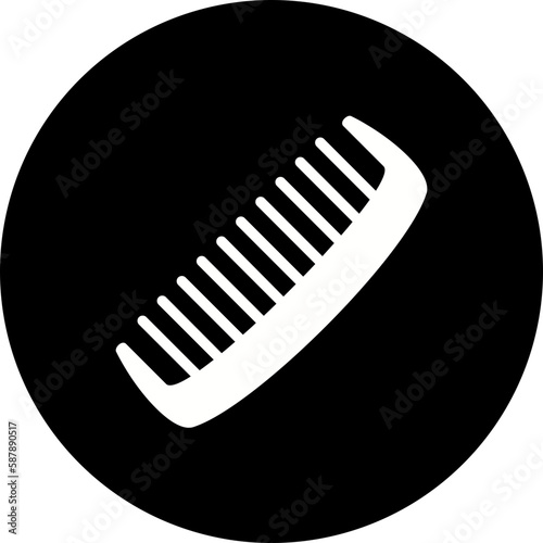Comb Glyph Inverted Icon