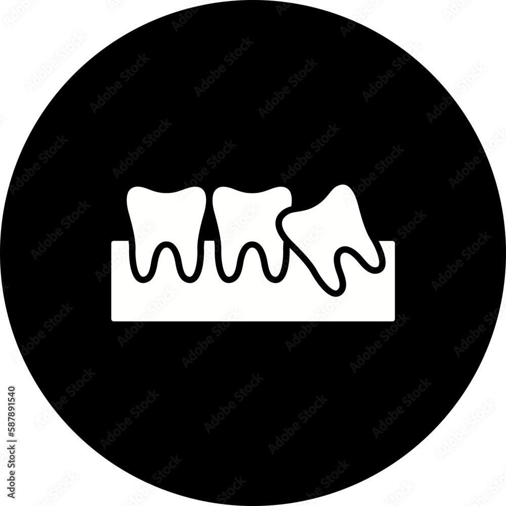 Wisdom Tooth Glyph Inverted Icon Wisdom Tooth Glyph Inverted Icon