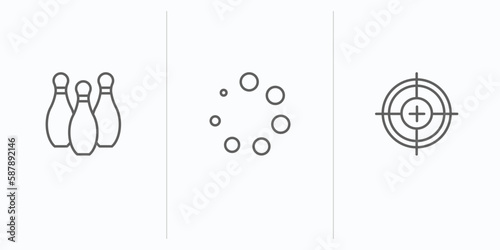 outline icons set. thin line icons such as , vector. linear icon sheet can be used web and