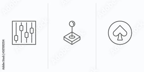outline icons set. thin line icons such as , vector. linear icon sheet can be used web and