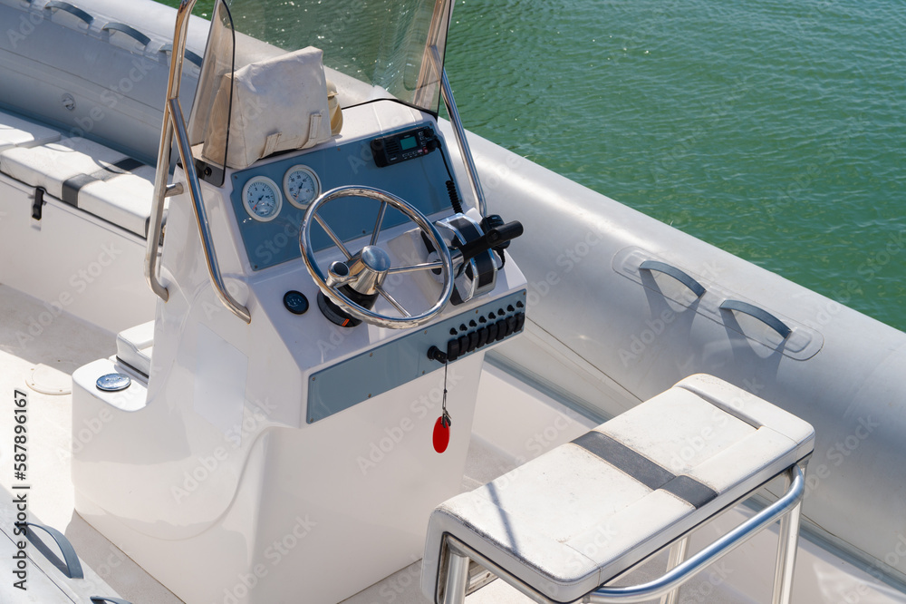 Yacht Boat Interior Yacht Boat In Summer Vacation Boat Yacht Closeup