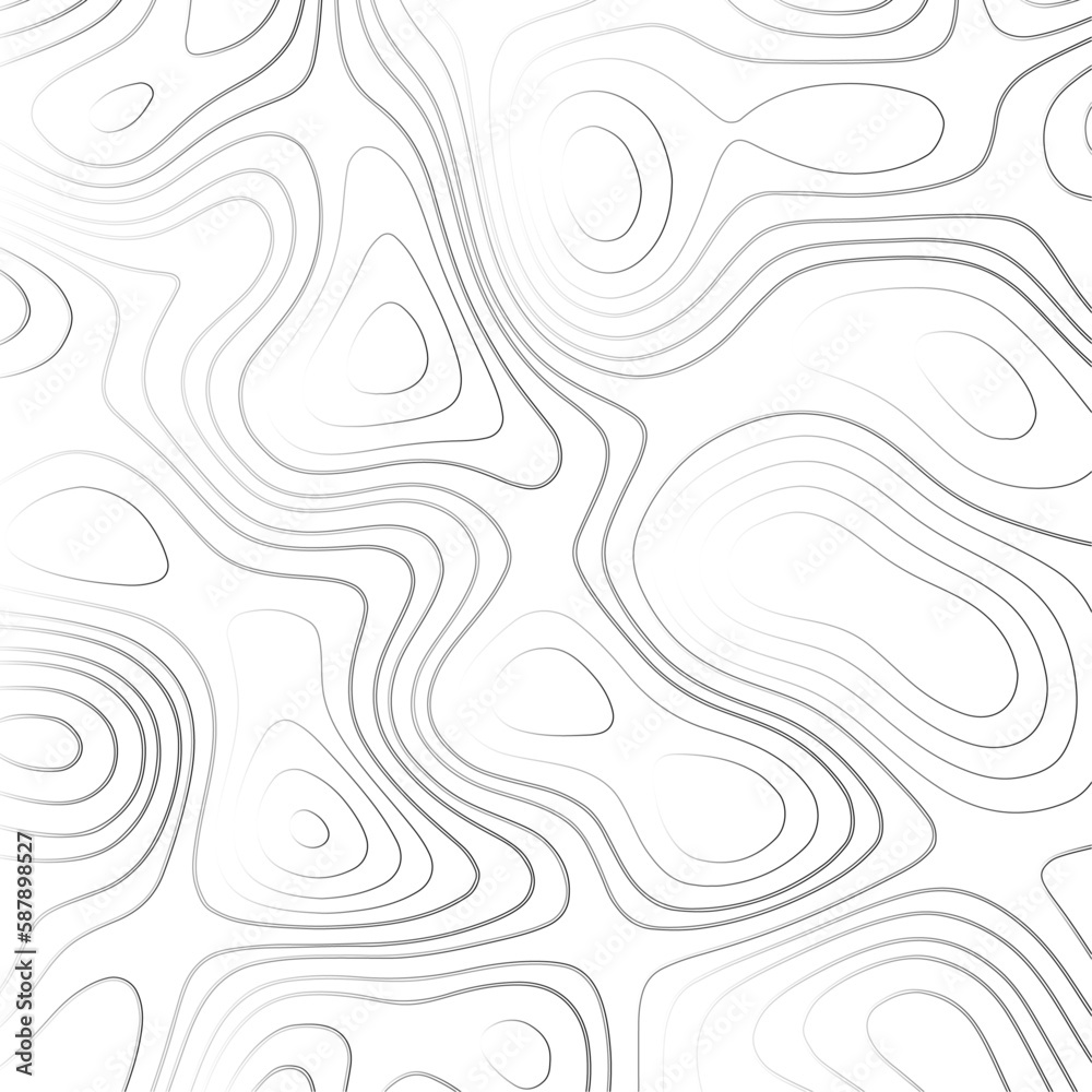 Abstract topographic contours map background, Topography map background. Vector geographic contour map.
