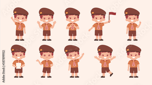 Boy scout wear uniform