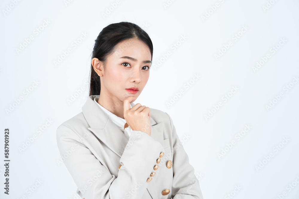 Asian woman with white skin and healthy skin Asian woman with white skin and healthy skin