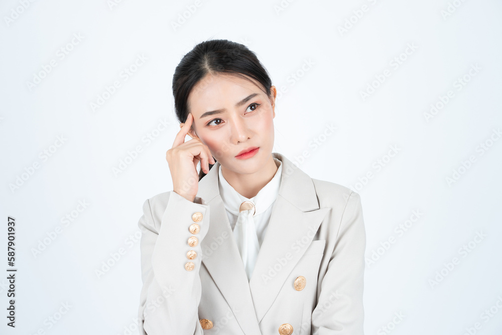 Asian woman with white skin and healthy skin Asian woman with white skin and healthy skin