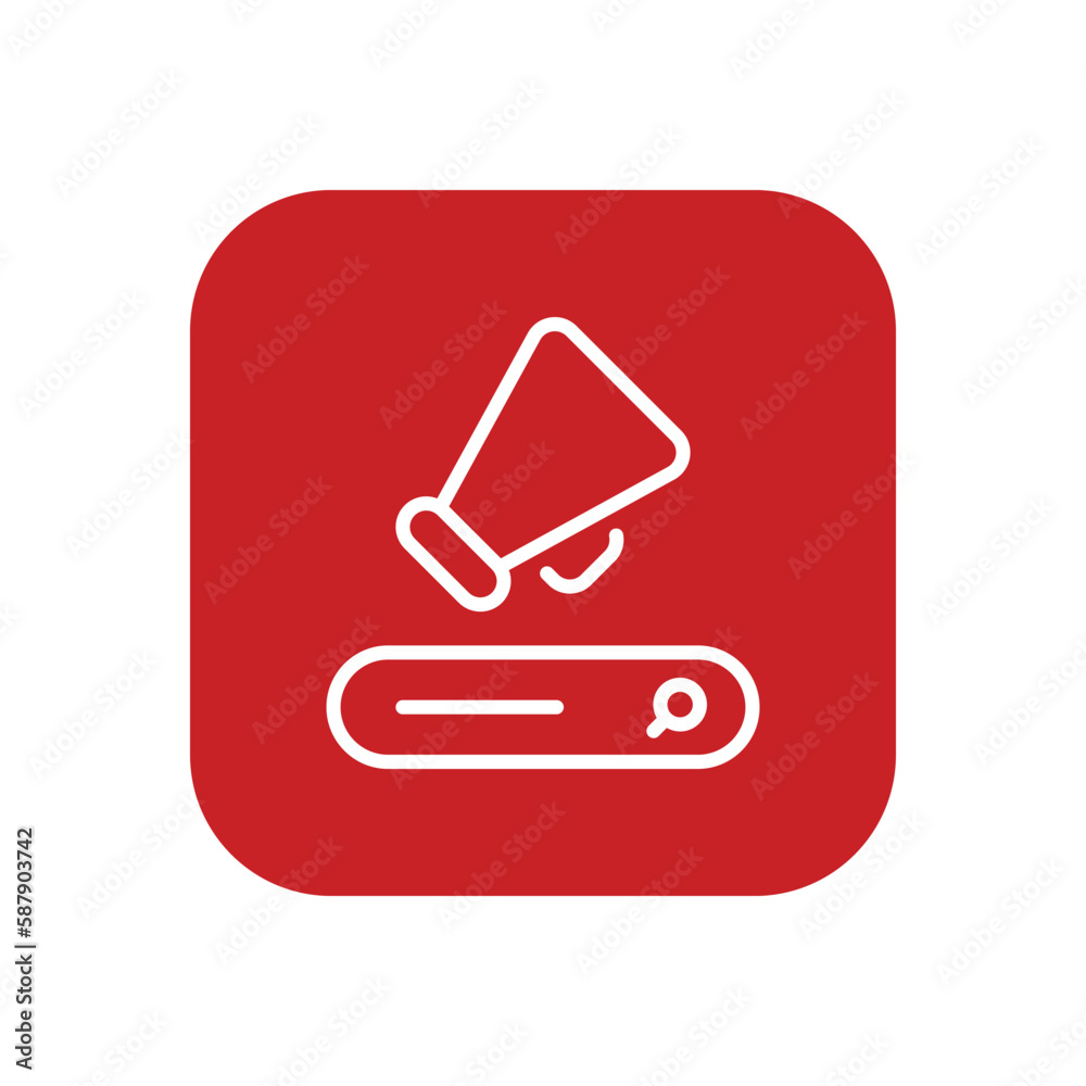 Online Marketing icon vector stock. Online Marketing icon vector stock.