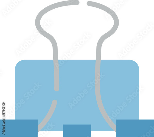 A binder clip, less commonly known as a paper clamp 