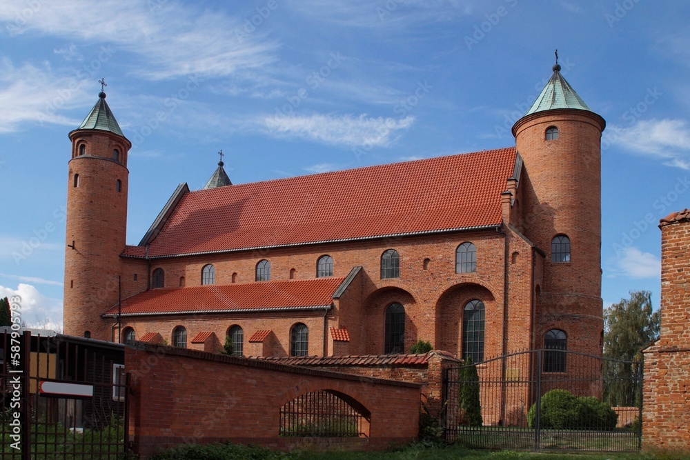 The Gothic-Renaissance fortified church of St. Roch and St. John the Baptist in Brochów, the place of baptism of Fryderyk Chopin.