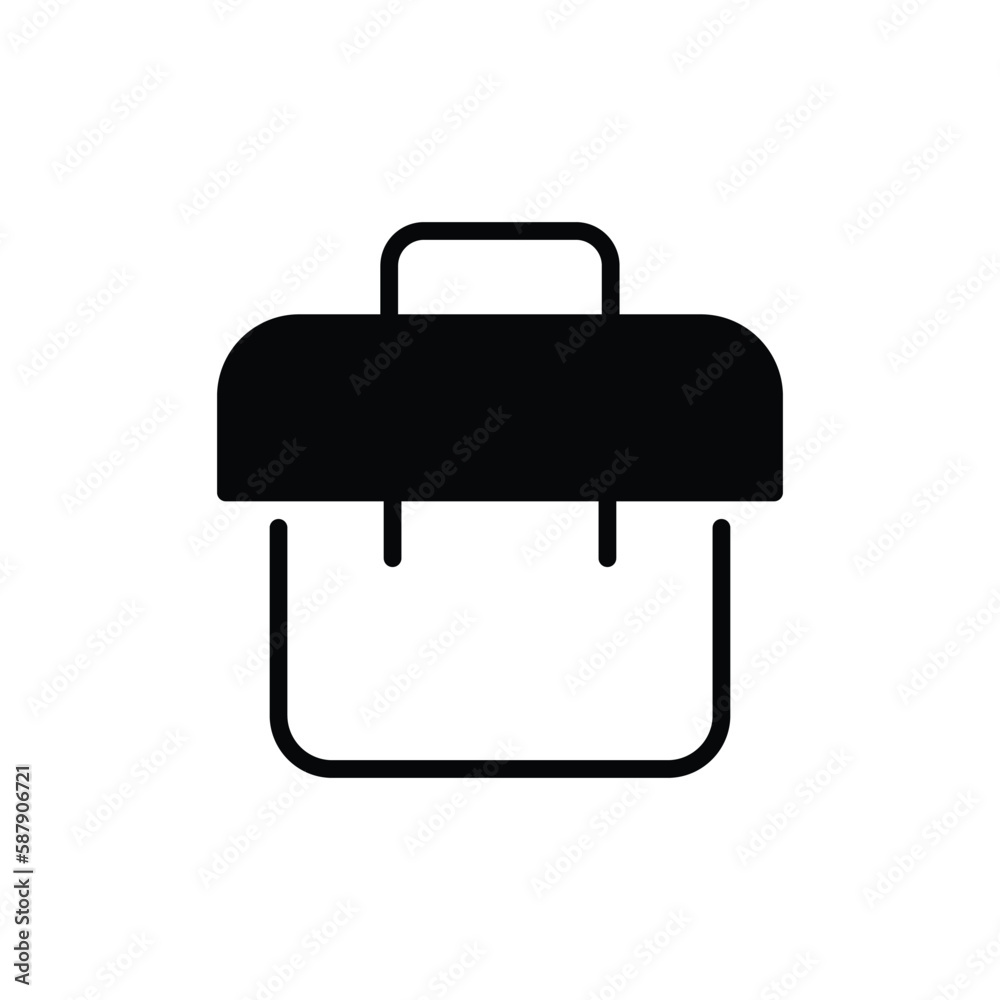 Briefcase icon vector stock.