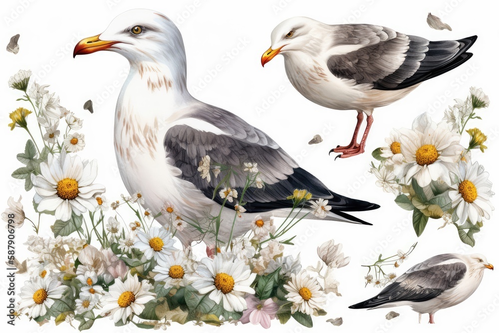 Fototapeta premium duck and ducklings