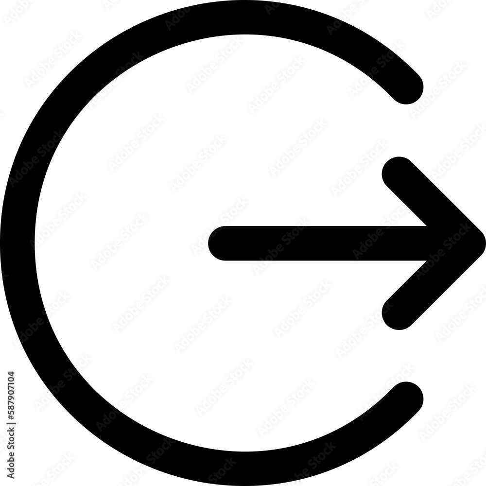 logout circle simple icon illustration in line style and used for user interface, web, software and many more dengan bentuk png dan pixel perfect logout circle simple icon illustration in line style and used for user interface, web, software and many more dengan bentuk png dan pixel perfect