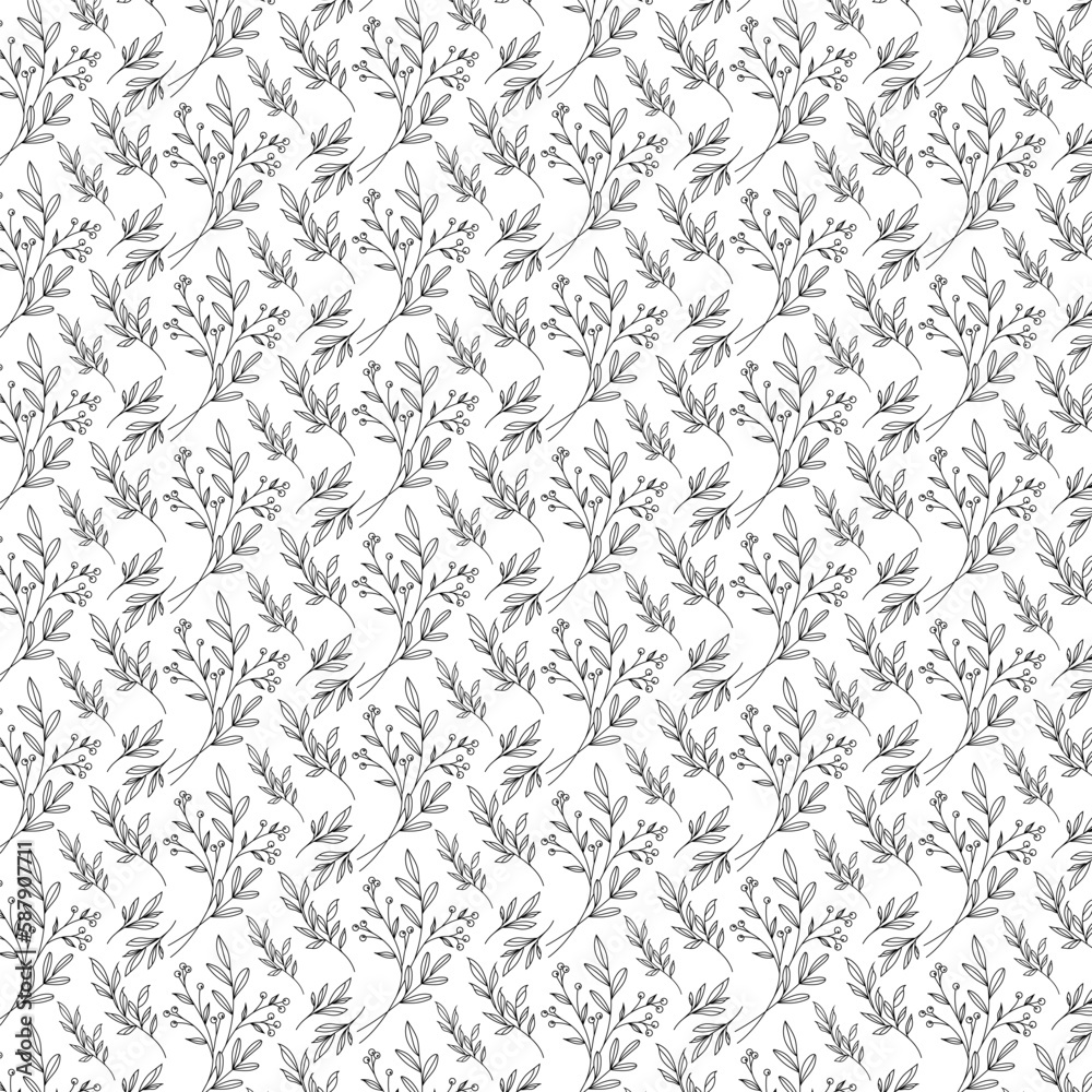 Obraz premium seamless damask pattern