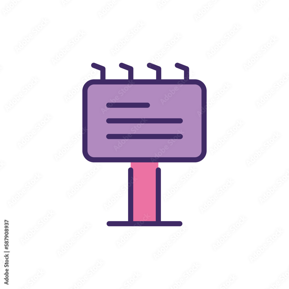 Billboard icon vector stock. Billboard icon vector stock.