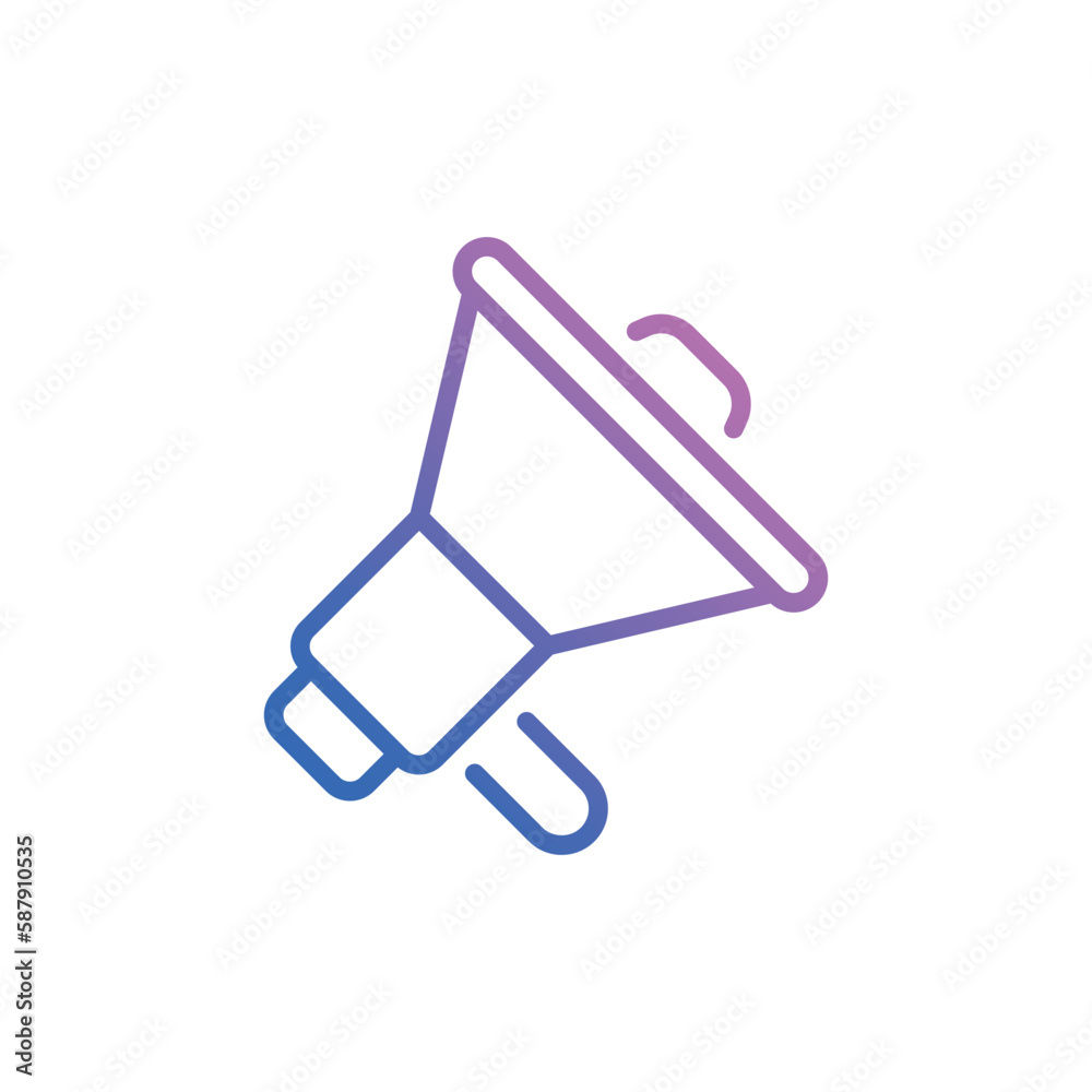 Megaphone icon vector stock. Megaphone icon vector stock.