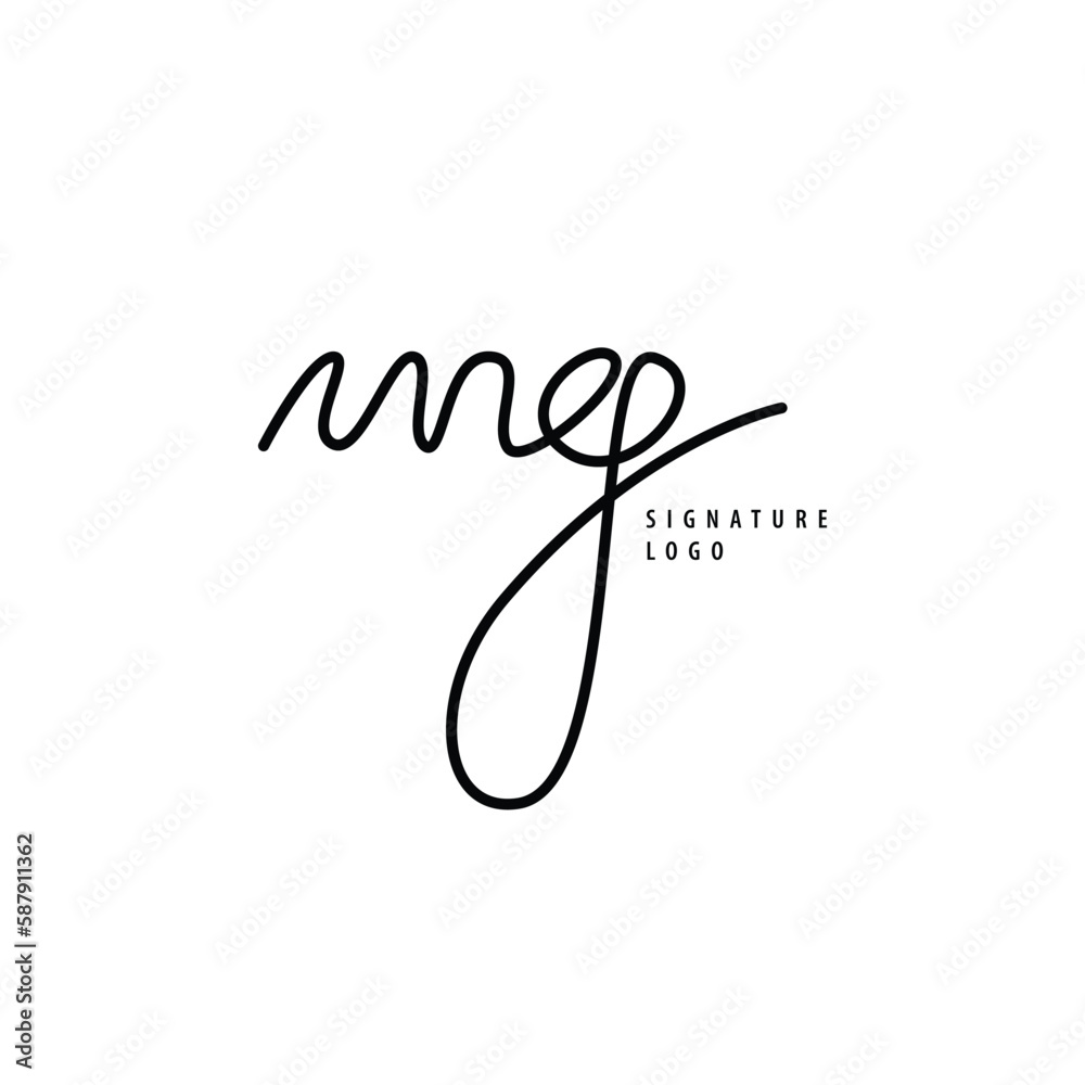 MG initial based vector logo. Handwriting or signature logo. Logo for fashion, brand, business, women, and event. MG initial based vector logo. Handwriting or signature logo. Logo for fashion, brand, business, women, and event.