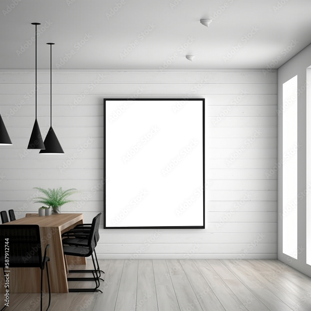 Picture frame mockup, created with generative AI Picture frame mockup, created with generative AI