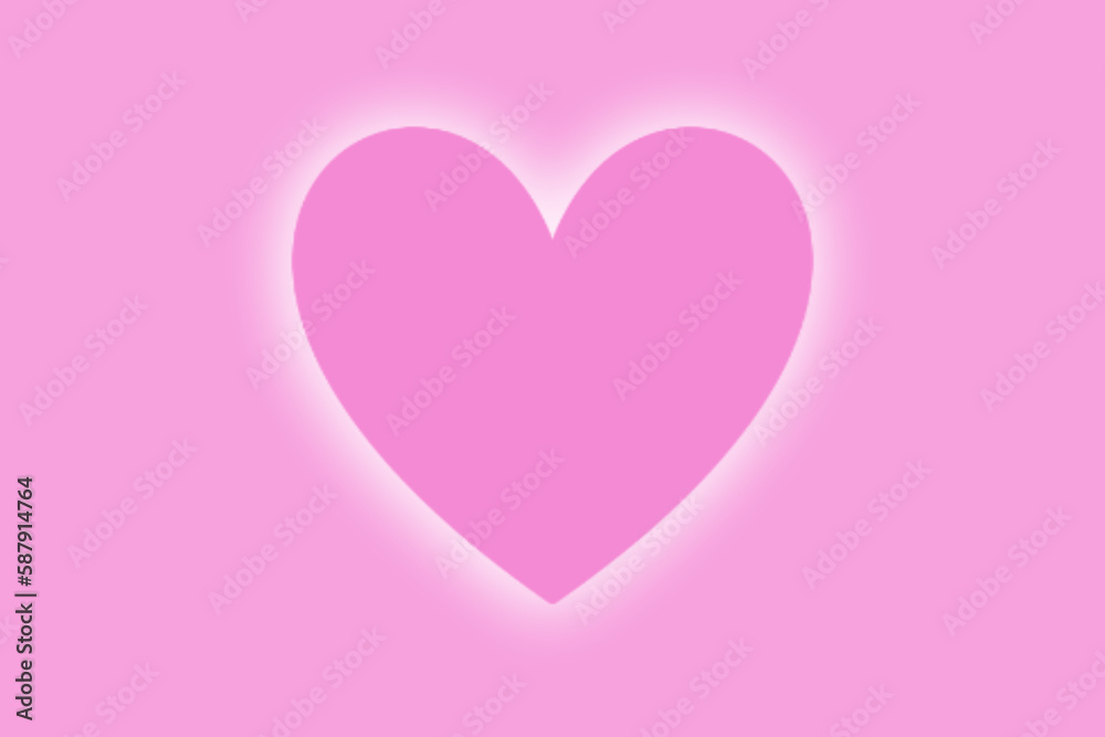 ピンク色のハートのフレーム壁紙素材〜バレンタインや母の日、誕生日に〜