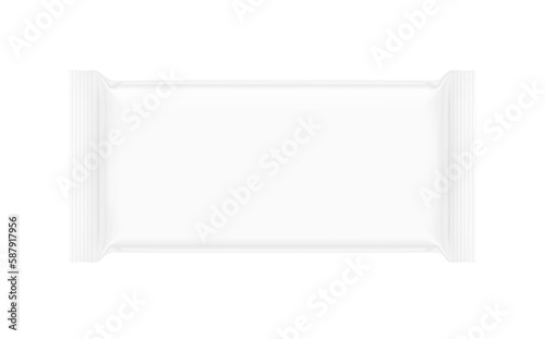 Blank snack bar packaging mockup. Vector illustration сan look great on any background. Perfect for your product. EPS10.