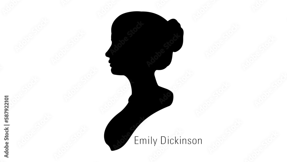 Emily Dickinson silhouette Emily Dickinson silhouette