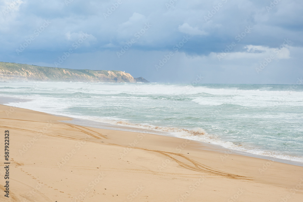 Gunnamatta Beach in Fingal is an exposed, high energy, 3km stretch of beach with a wide, rip dominated surf zone. It is located in the Mornington Peninsula National Park Gunnamatta Beach in Fingal is an exposed, high energy, 3km stretch of beach with a wide, rip dominated surf zone. It is located in the Mornington Peninsula National Park