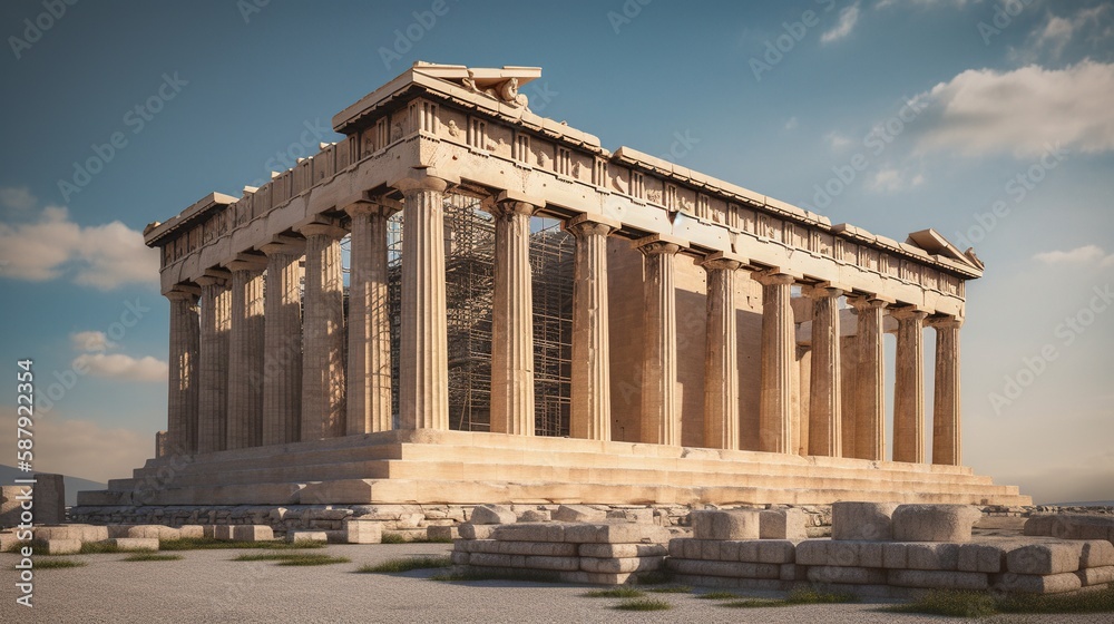 Greece Parthenon photorealistic