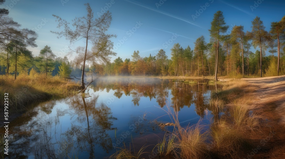 Lithuania Zemaitija National Park photorealistic