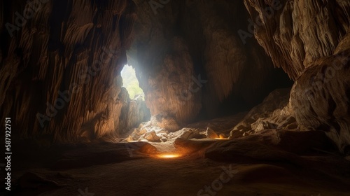  Slovakia Demnovska Cave of Liberty photorealistic 