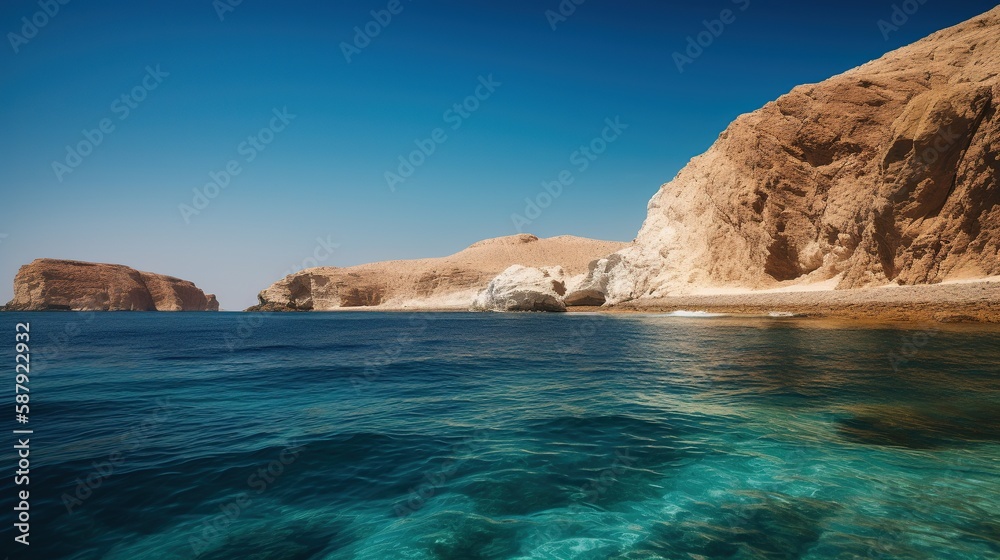 Obraz premium UAE and Saudi Arabia Red Sea
