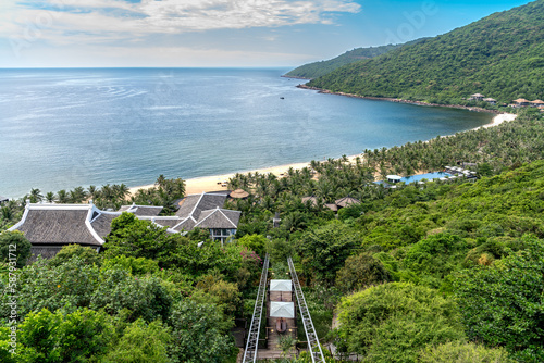 Billede på lærred View of the area luxury resort at Intercontinental Danang Sun Peninsula Resort,