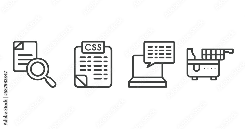 household appliances outline icons set. thin line icons sheet included search file, style sheet, subtitles, electric fryer vector. household appliances outline icons set. thin line icons sheet included search file, style sheet, subtitles, electric fryer vector.