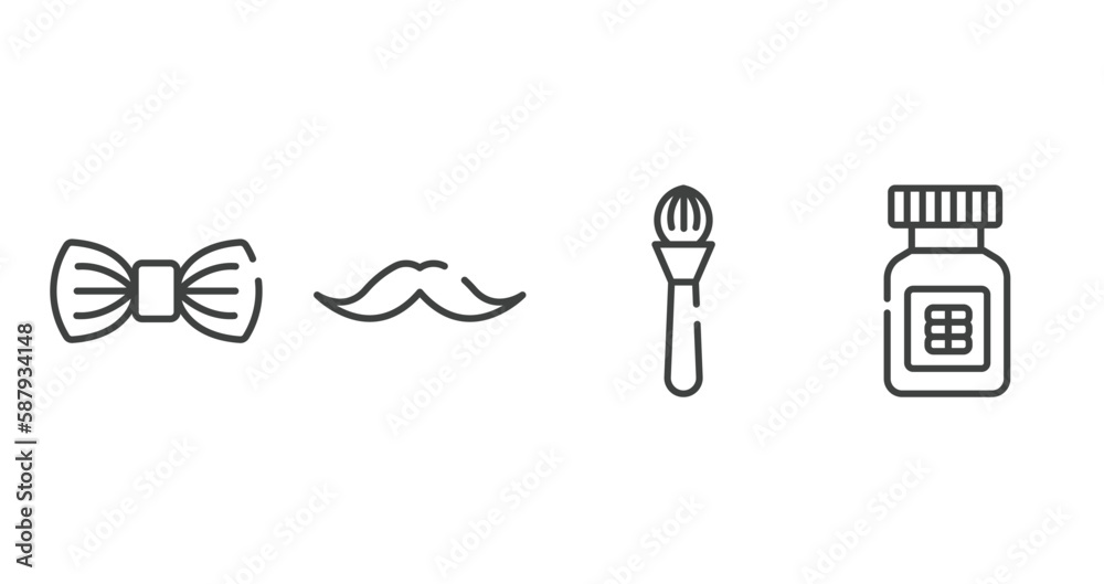 wellness and spa outline icons set. thin line icons sheet included elegante, moustaches, make, proteins vector. wellness and spa outline icons set. thin line icons sheet included elegante, moustaches, make, proteins vector.