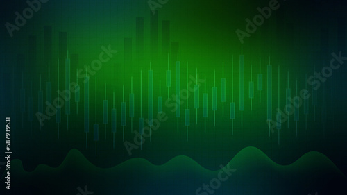 Business graph chart and diagram financial background