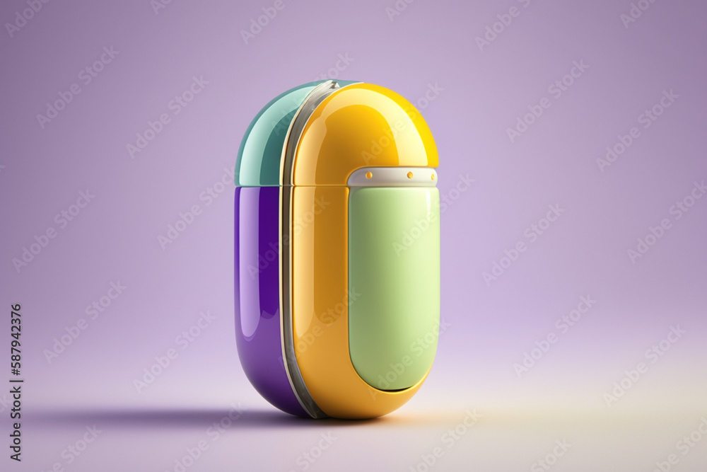 Lek przyszłości - kapsułka - the drug of the future - capsule - Generative  - obrazy, fototapety, plakaty 