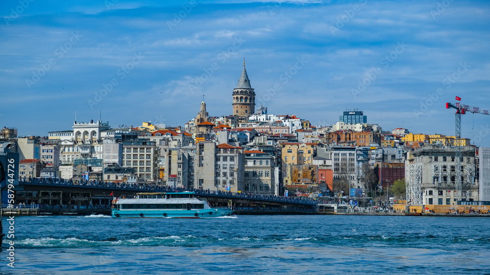 Fototapeta premium galata kulesi, galata tower istanbul
