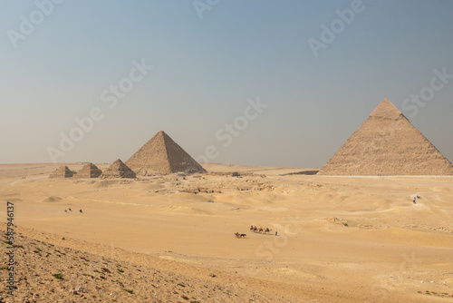Giza Pyramids in Cairo  Egypt