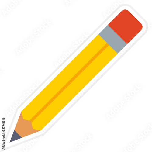 Pencil Sticker Icon