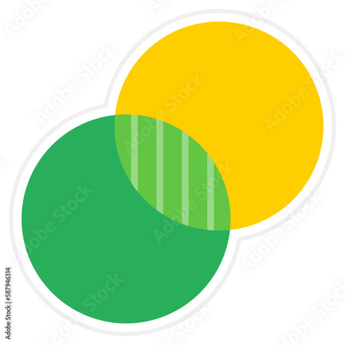 Intersect Sticker Icon