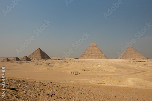 Giza Pyramids Plato in Egypt