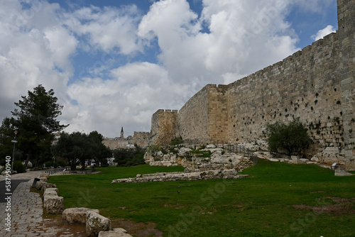 Fototapeta Jerusalem wall of the old city