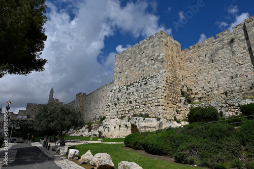 Photo Jerusalem wall of the old city