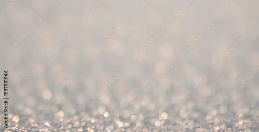 Obraz premium Glitter surface closeup defocus background grey shades. AI