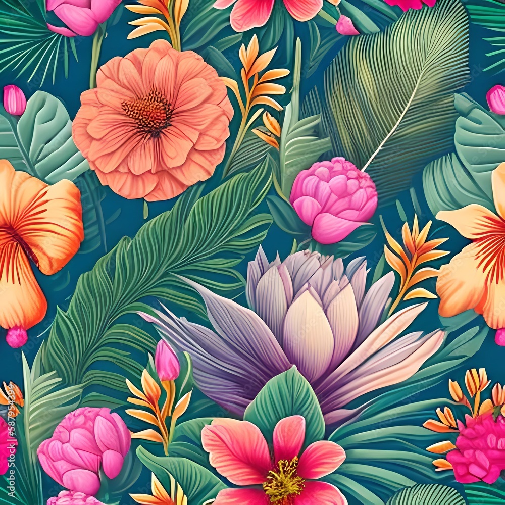 seamless pattern with flowers seamless pattern with flowers