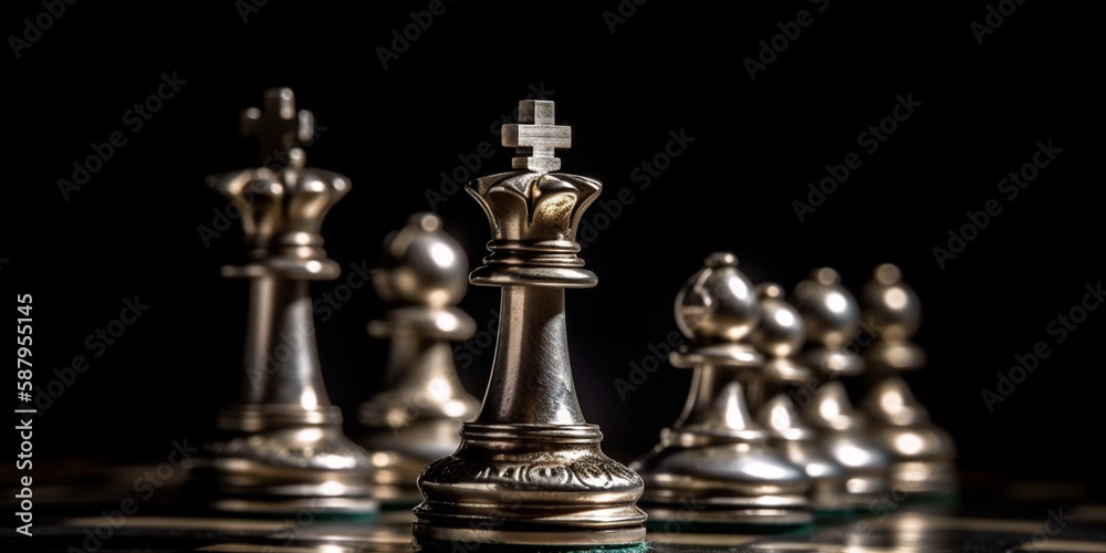 silver king chess to fighting to play successfully in the competition with Strategy Generated AI silver king chess to fighting to play successfully in the competition with Strategy Generated AI