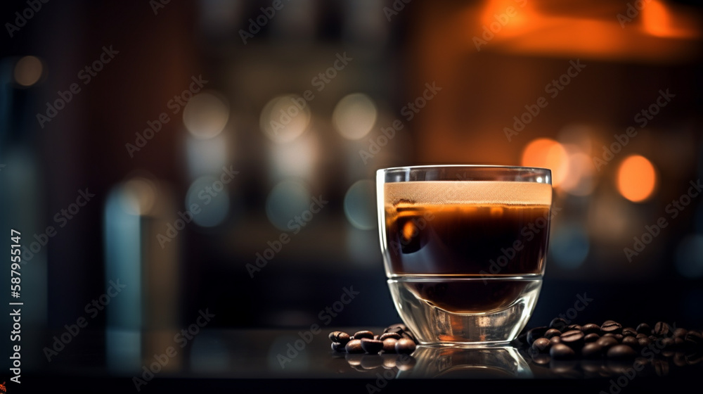 pousse cafe coctail still life concept Generated AI pousse cafe coctail still life concept Generated AI