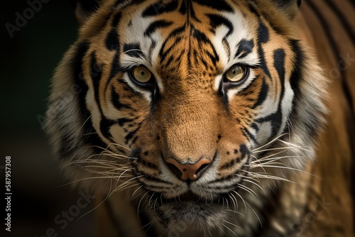 Bengal tiger portrait. AI © DZMITRY