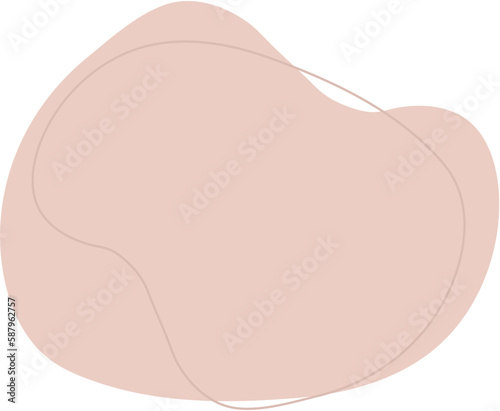 Abstract blotch shape. Liquid boho shape elements.