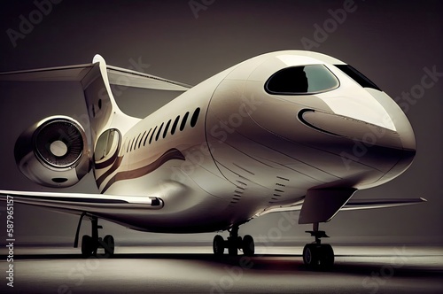 Wallpaper Mural Private Jet Luxury Travel Backdrop Generative AI Torontodigital.ca