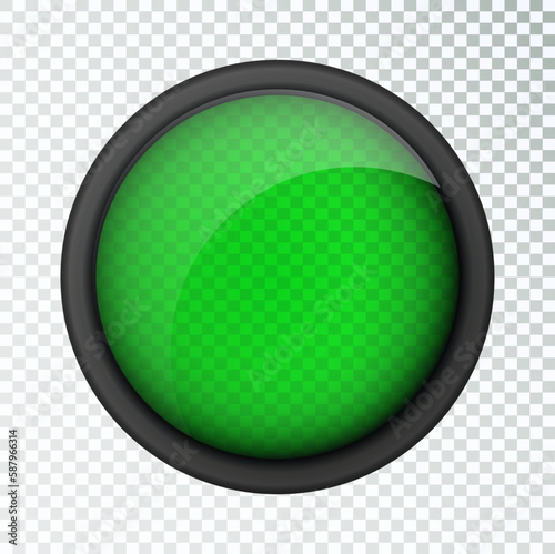 Realistic sniper sight thermal imager. Sniper scope with measurement thermal imager marks template. Sniper scope crosshairs view. Realistic vector optical sight.