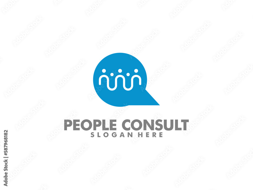 Consulting agency logo, Consult logo Template, Consult logo icon vector	