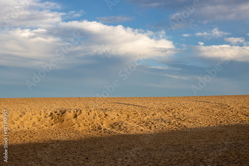 Desert sand in the golden hour, Fuerteventura